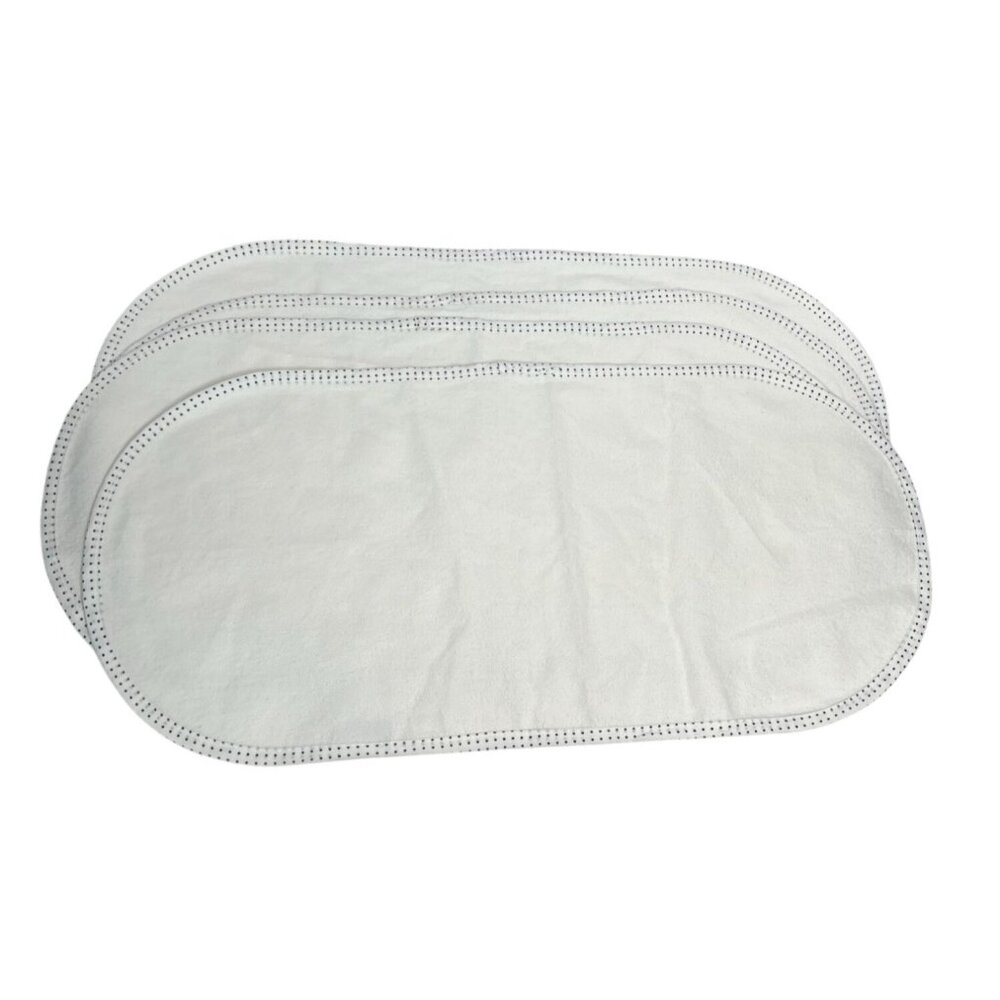 Tillyou Oval Bassinet Mattress Protectors 26.5x13 Waterproof Lot of 4
